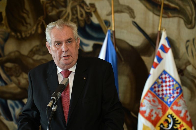 Prezident Miloš Zeman. Prezident Miloš Zeman.