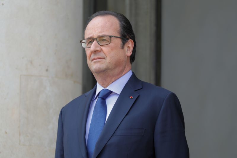 Francouzský prezident François Hollande. Francouzský prezident François Hollande.