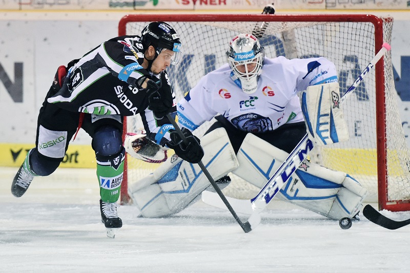 Hokejový brankář Marek Schwarz.