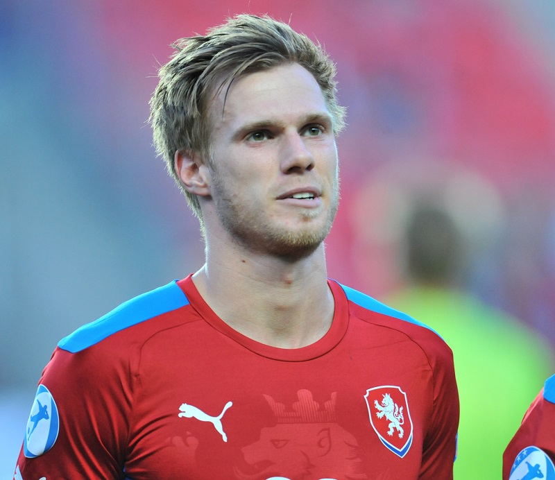 Obránce Tomáš Kalas. 