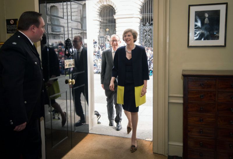 Nastupující britská konzervativní premiérka Theresa Mayová. Nastupující britská konzervativní premiérka Theresa Mayová.