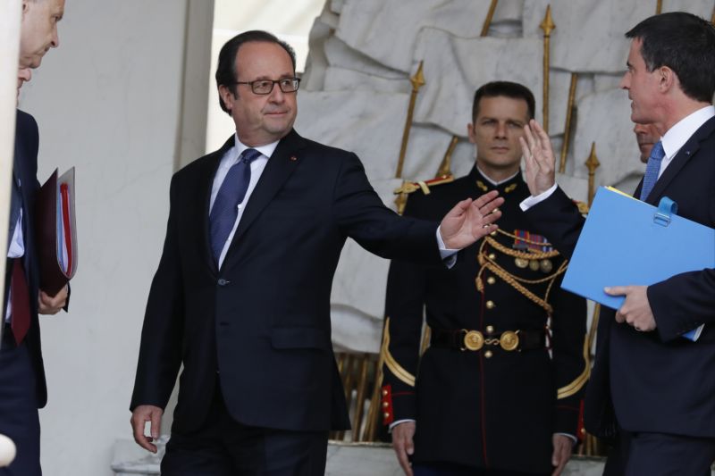 Francouzský prezident François Hollande. Francouzský prezident François Hollande.