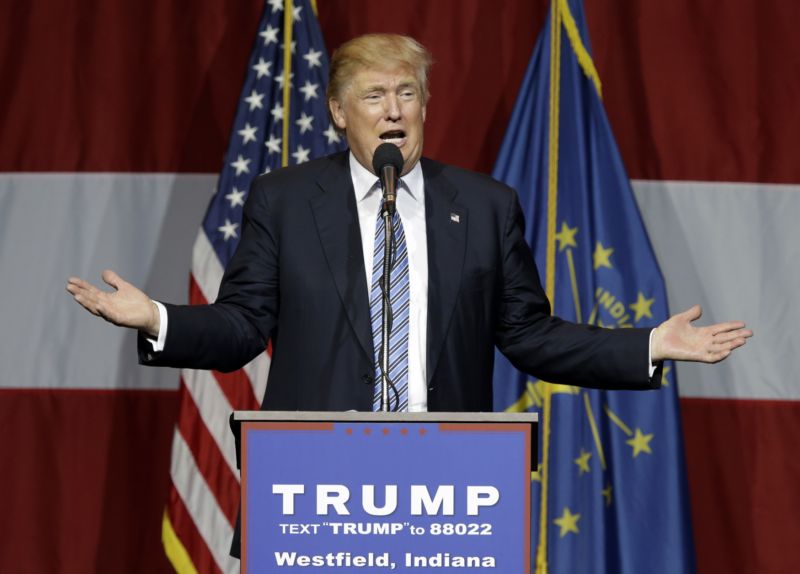 Kandidát na amerického prezidenta Donald Trump. Kandidát na amerického prezidenta Donald Trump.
