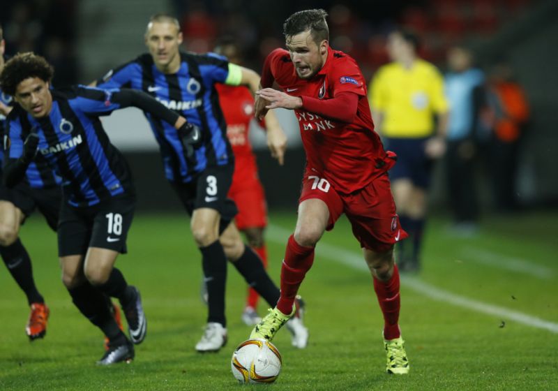Český fotbalista ve službách Midtjylland Filip Novák.