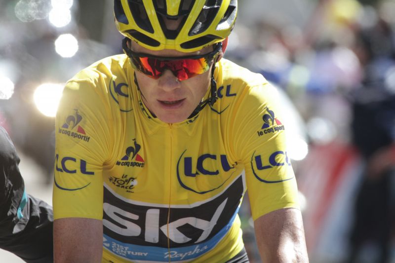 Britský cyklista Chris Froome.