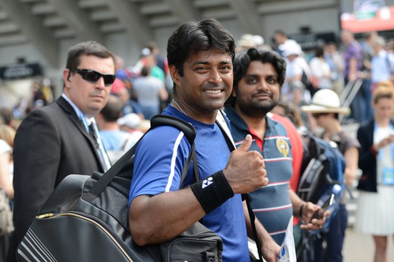 Indický tenista Leander Paes.