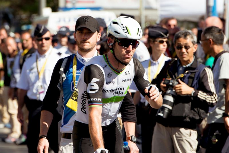 Britský cyklista Mark Cavendish.