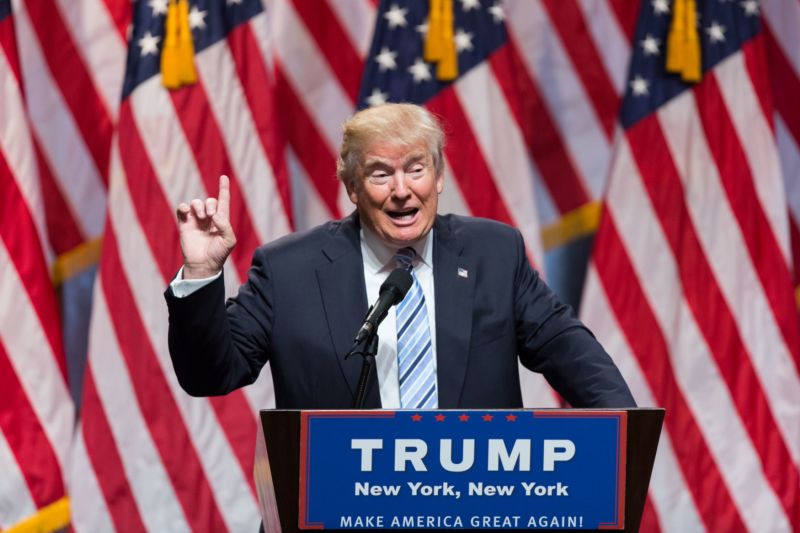 Kandidát na amerického prezidenta Donald Trump.