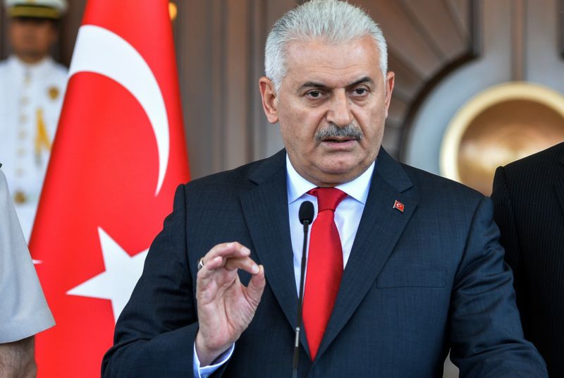 Turecký premiér Binali Yildirim.