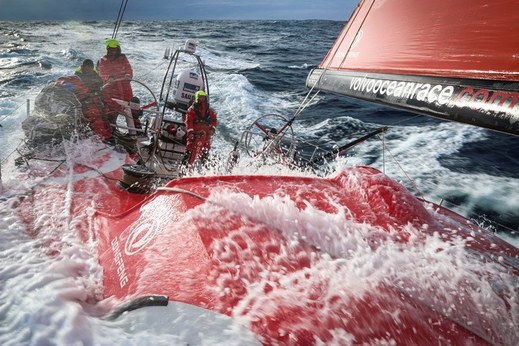 Momentka z Volvo Ocean Race.