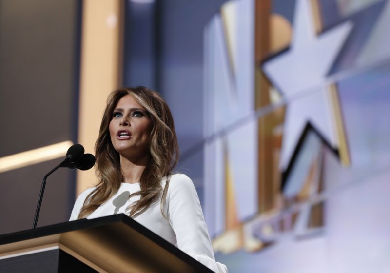 Možná budoucí první dáma Melania Trumpová.