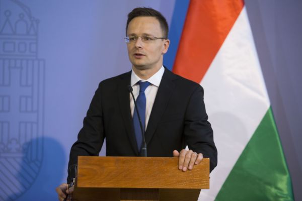 Maďarský ministr zahraničí Péter Szijjártó.