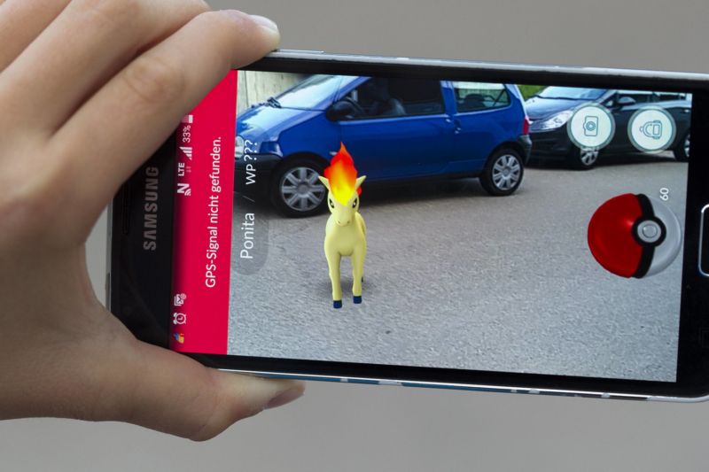 Hra Pokémon GO. Hra Pokémon GO.