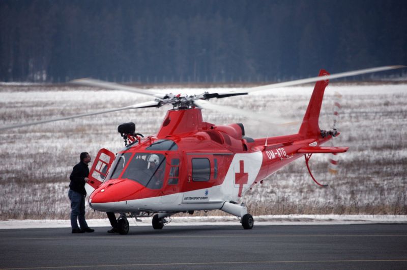 Helikoptéra letecké záchranné služby.