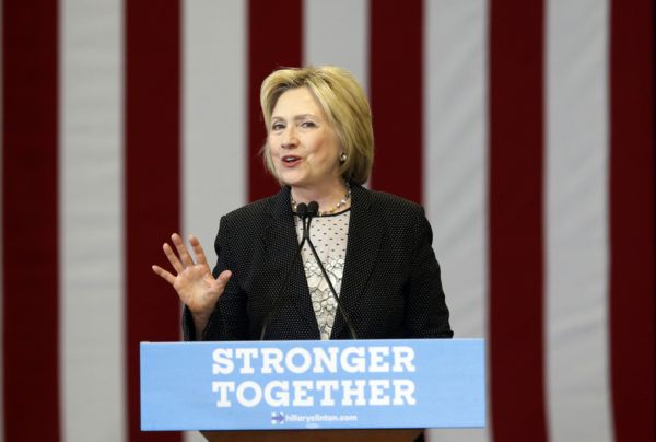 Bývalá ministryně zahraničí Hillary Clintonová.