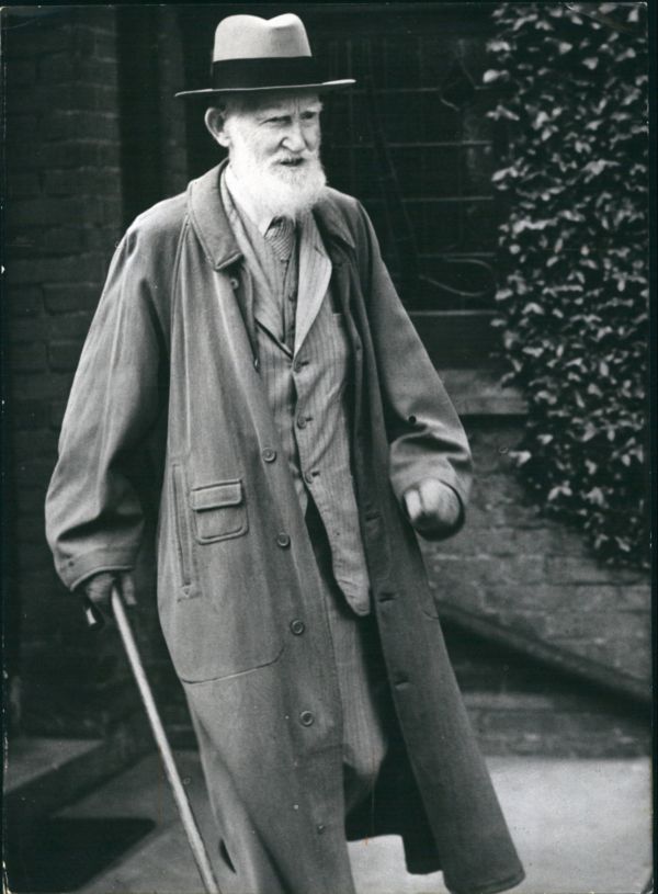 Irský spisovatel George Bernard Shaw.