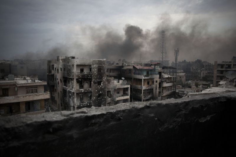 Aleppo bývalo finančním centrem země, dnes jsou z něj ruiny. Aleppo bývalo finančním centrem země, dnes jsou z něj ruiny.