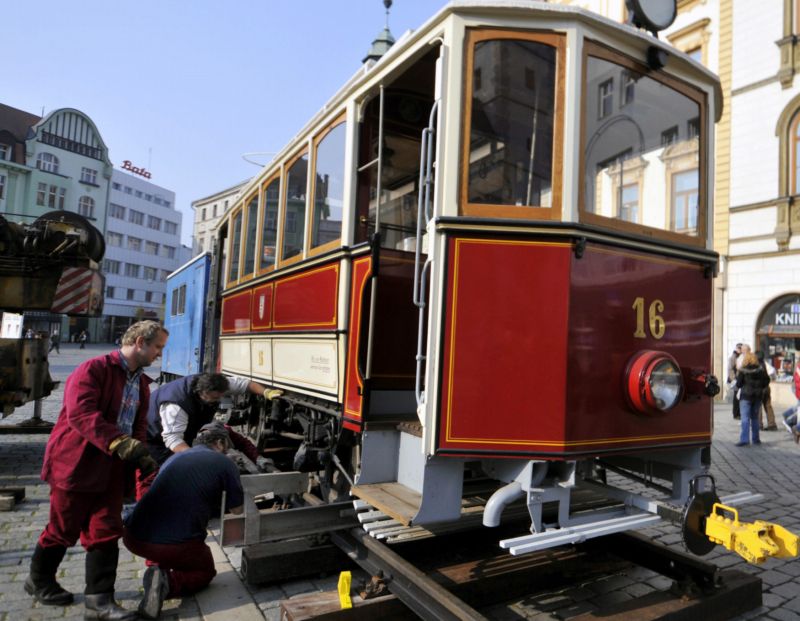 Historická tramvaj. Historická tramvaj.