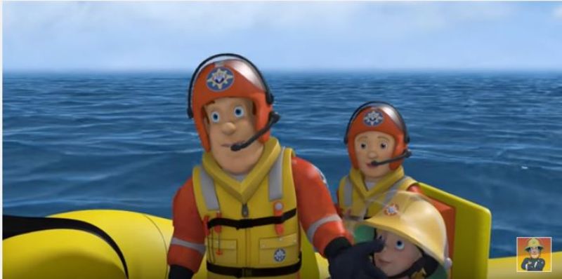 Snímek ze seriálu Požárník Sam. Snímek ze seriálu Požárník Sam.