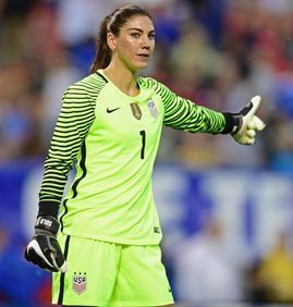 Americká brankářka Hope Solo.