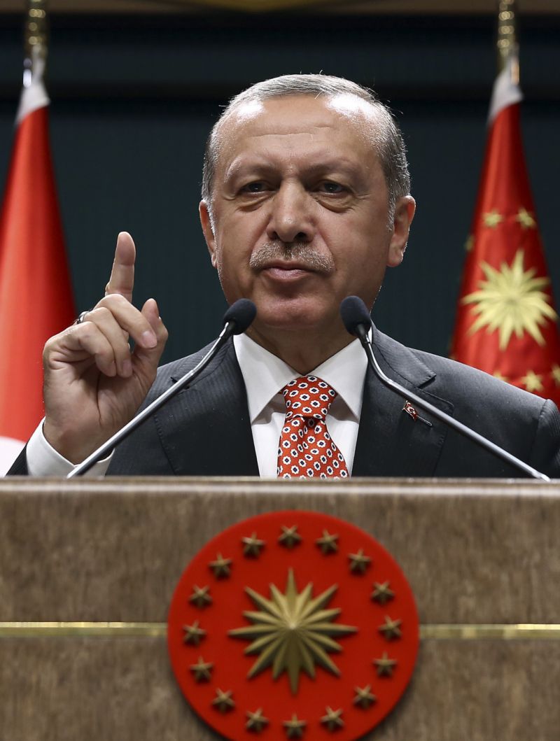 Turecký prezident Recep Tayyip Erdogan. Turecký prezident Recep Tayyip Erdogan.