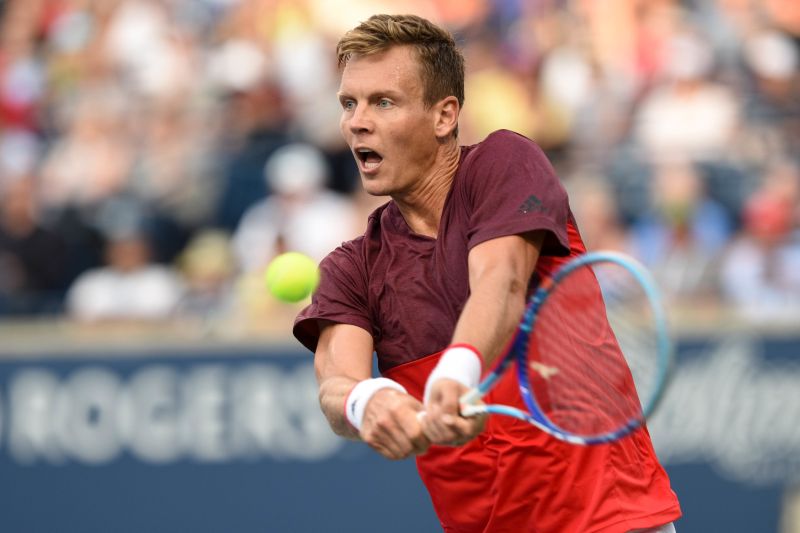 Český tenista Tomáš Berdych na turnaji v kanadském Torontu.