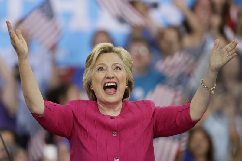 Demokratická kandidátka na post prezidentky USA Hillary Clintonová by se podle průzkumu Reuters/Ipsos nyní radovala z vítězství. Demokratická kandidátka na post prezidentky USA Hillary Clintonová by se podle průzkumu Reuters/Ipsos nyní radovala z vítězství.