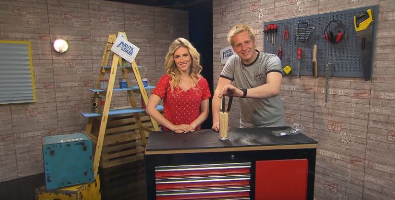 Kutilové z pořadu Kutil Adam přinášejí tip na jednoduchý stojan na nože ze špejlí.