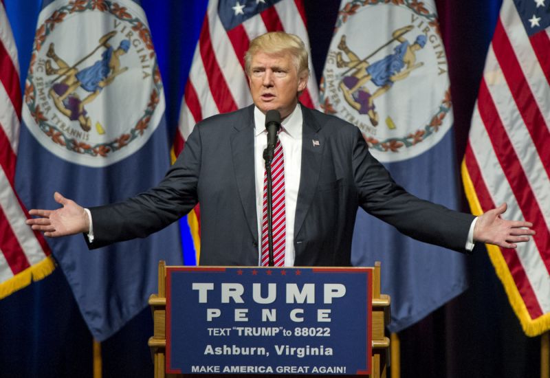 Prezidentský kandidát Donald Trump. Prezidentský kandidát Donald Trump.
