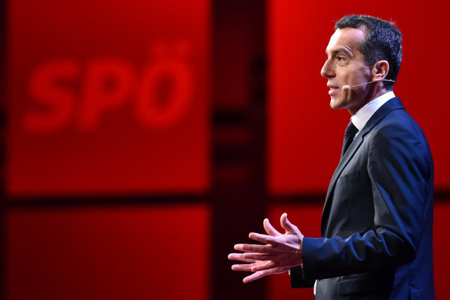Rakouský kancléř Christian Kern.