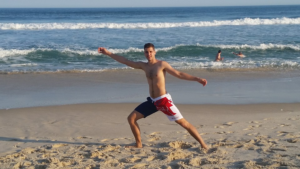 Alexander Choupenitch na jedné z brazilských pláží. 