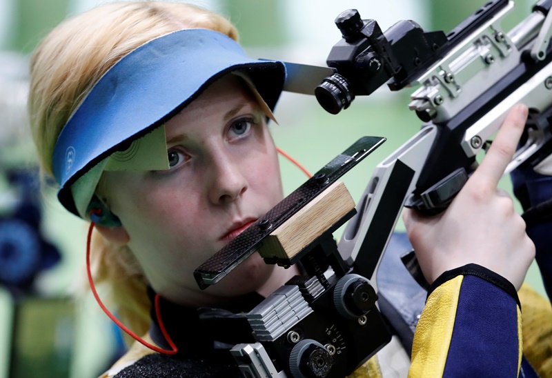 Olympijská vítězka Virginia Thrasher.