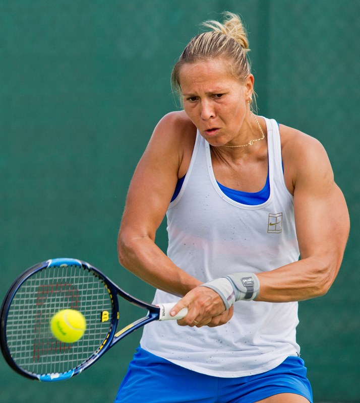 Česká tenistka Lucie Hradecká.