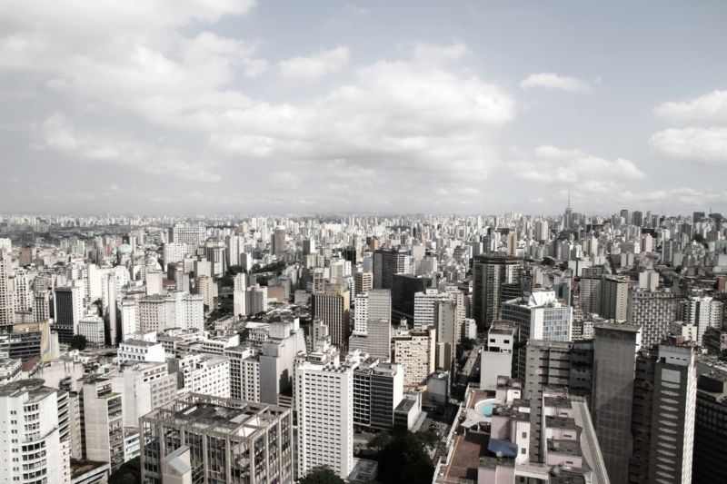 Pohled na Sao Paulo. Pohled na Sao Paulo.