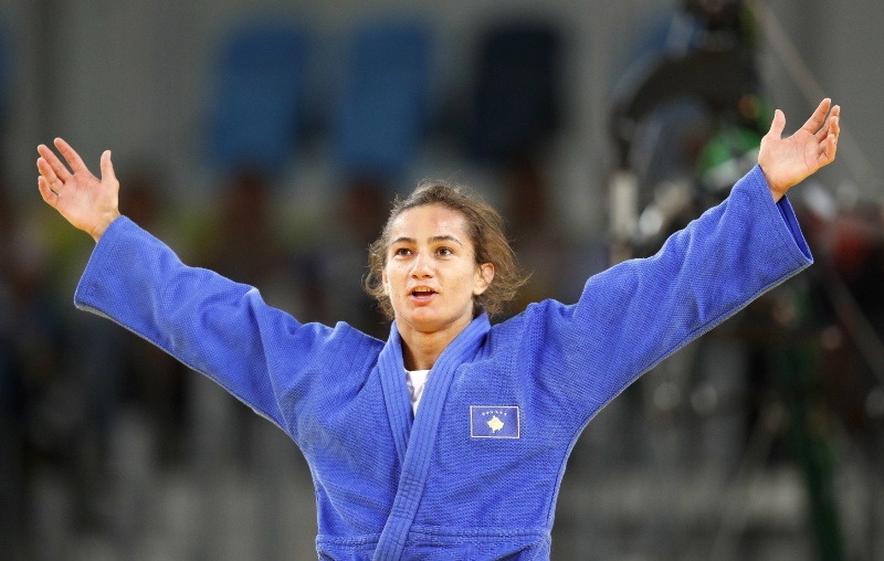 Judistka Majlinda Kelmendiová z Kosova.