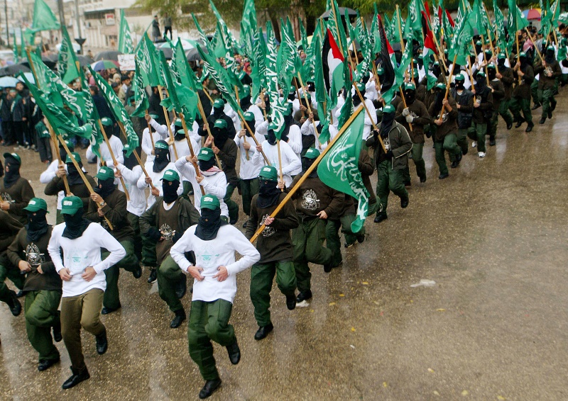 Hnutí Hamas v akci. 