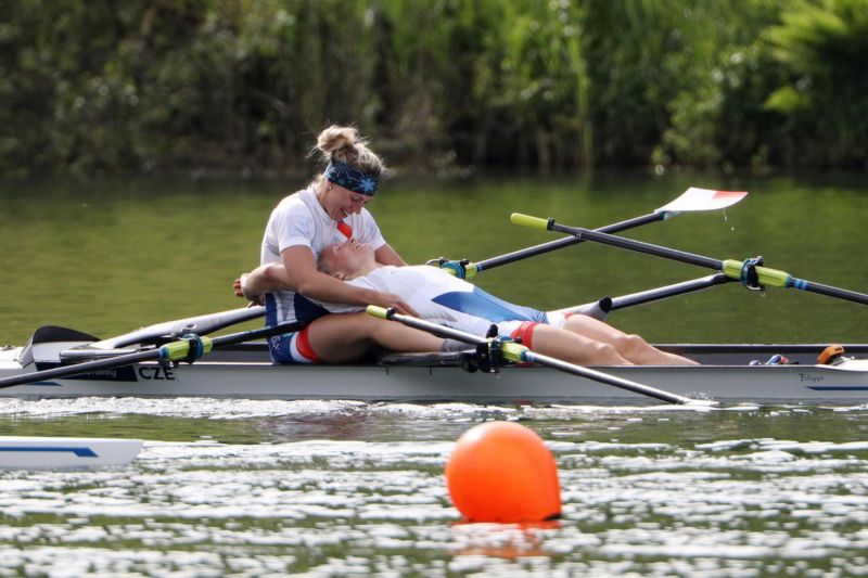 Lenka Antošová a Kristýna Fleissnerová.