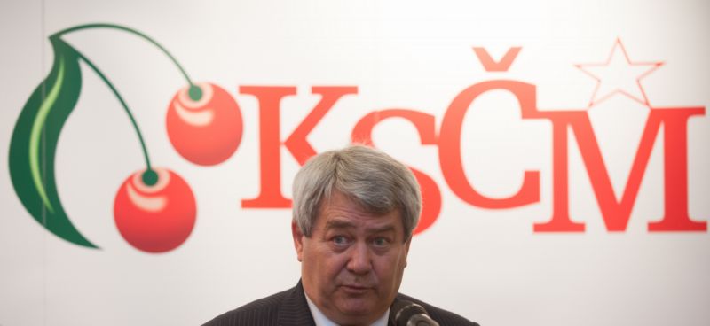 Předseda KSČM Vojtěch Filip. 