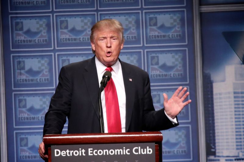 Republikán Donald Trump.