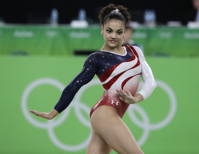Americká gymnastka Lauren Hernandézová.