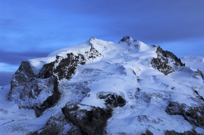 Vrchol pohoří Breithorn.
