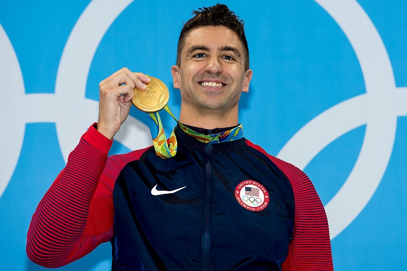 Americký plavec Anthony Ervin.