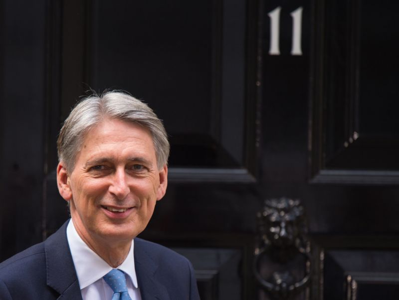 Britský ministr financí Philip Hammond.