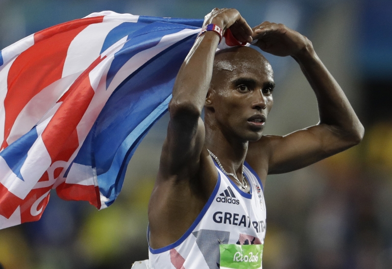 Britský běžec Mohamed Farah.