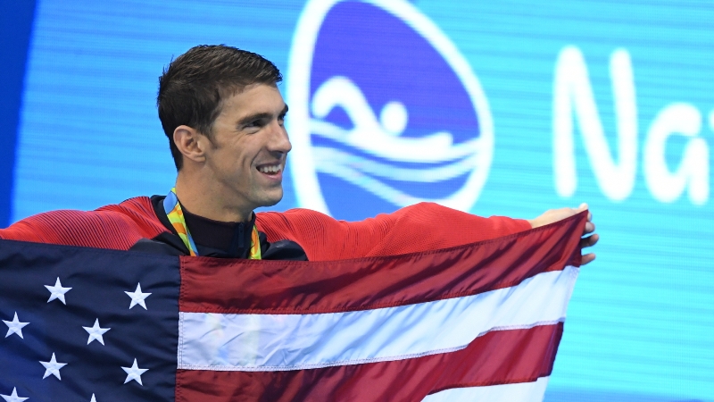 Americký plavec Michel Phelps.