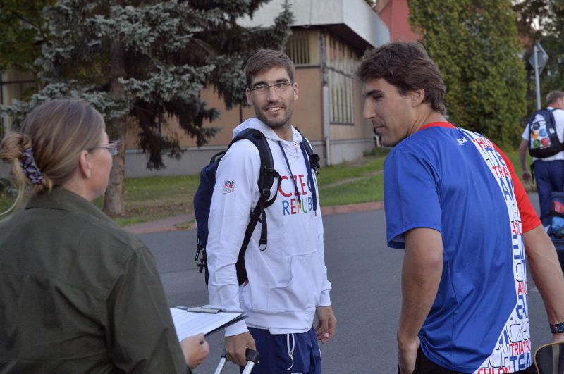 Moderní pětibojař David Svoboda se svým bratrem Tomášem.