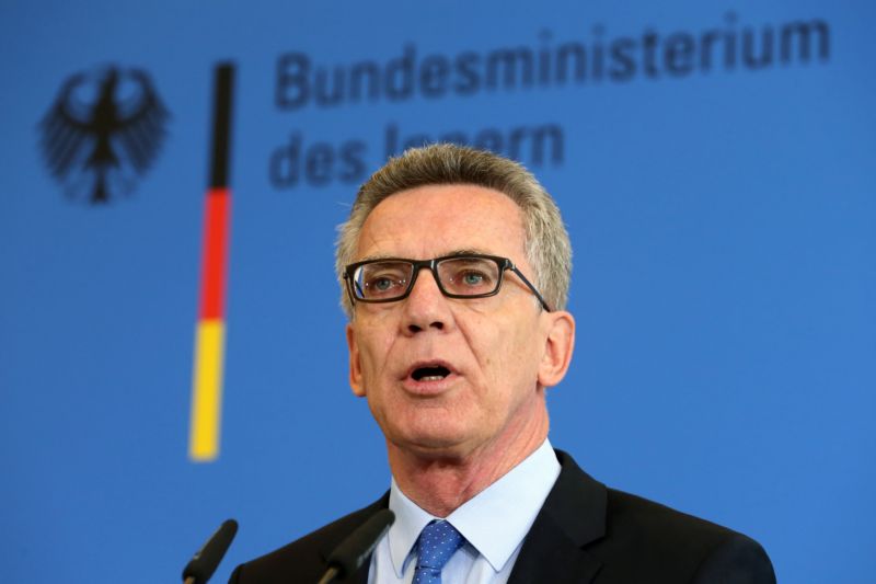 Německý ministr vnitra Thomas de Maizière.