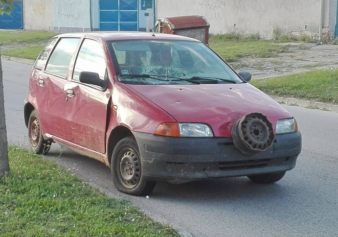 Post-apokalyptický vrak.