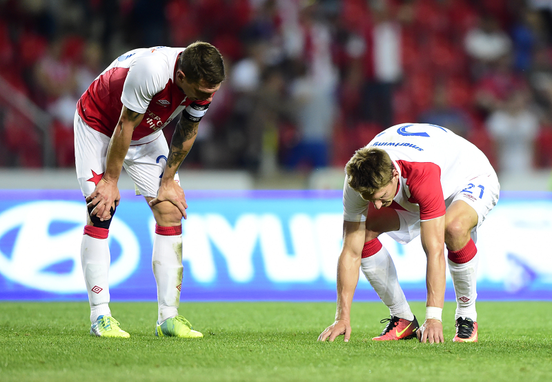 Fotbalisté Jiří Bílek (vlevo) a Milan Škoda.