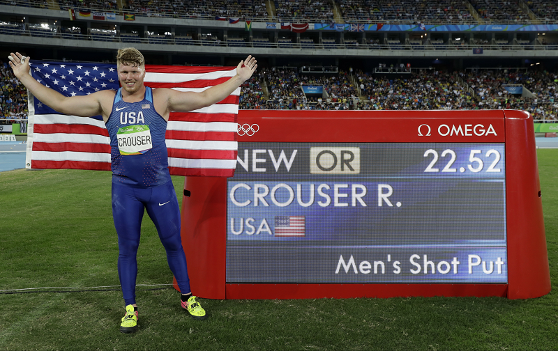 Americký koulař Ryan Crouser.